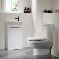 Tavistock Kobe 450mm Freestanding Unit & Basin - Gloss White