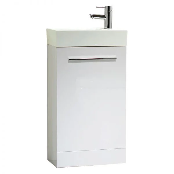Tavistock Kobe 450mm Freestanding Unit & Basin - Gloss White 4 Tavistock Kobe 450mm Freestanding Unit & Basin - Gloss White - Image 2
