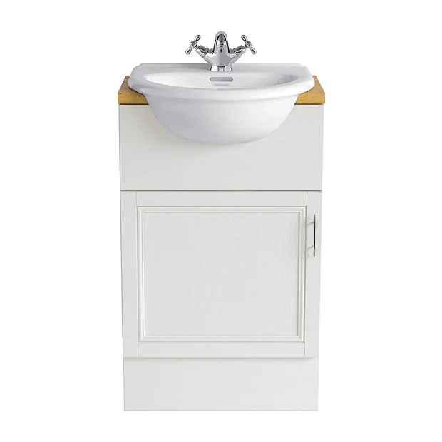 Heritage - Caversham 500mm Vanity Unit With Pewter Handle - Various Colour Options 4 Heritage - Caversham 500mm Vanity Unit With Pewter Handle - Various Colour Options - Image 2