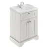 Old London 600mm 2-Door Cabinet & Basin - Timeless Sand -Duravit Bathroom Shop lof403 l1