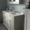 Old London 1200mm Cabinet & Double Bowl Grey Marble Top - Timeless Sand -Duravit Bathroom Shop lof468 d1