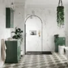 Old London 1000mm Cabinet & Single Bowl Grey Marble Top - Hunter Green -Duravit Bathroom Shop lof878 d3