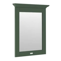 Old London 600mm Flat Mirror - Hunter Green