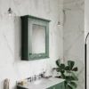 Old London 600mm Mirror Cabinet - Hunter Green -Duravit Bathroom Shop lon814 d1