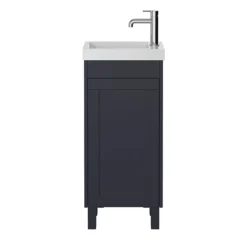 Heritage Lynton Midnight Blue Freestanding Cloakroom Vanity Unit