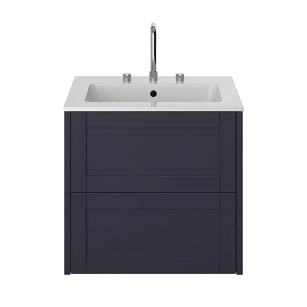 Heritage Lynton Midnight Blue 600mm Wall Hung Vanity Unit 2 Heritage Lynton Midnight Blue 600mm Wall Hung Vanity Unit