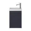 Heritage Lynton Midnight Blue Wall Hung Cloakroom Vanity Unit -Duravit Bathroom Shop lymbclkwh l