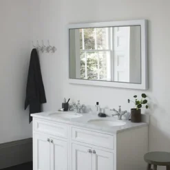 Burlington Framed 120 Mirror With LED Illumination - Matt White