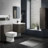 Monza Grey Avola 350mm Wide Tall Wall Hung Unit (Depth 250mm) 2 Monza Grey Avola 350mm Wide Tall Wall Hung Unit (Depth 250mm) -Duravit Bathroom Shop m363ga d2