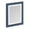 Burlington Framed 60 Mirror With LED Illumination - Blue -Duravit Bathroom Shop m6mb l