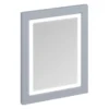 Burlington Framed 60 Mirror With LED Illumination - Classic Grey -Duravit Bathroom Shop m6mg l