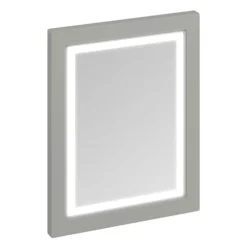Burlington Framed 60 Mirror With LED Illumination - Dark Olive