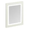 Burlington Framed 60 Mirror With LED Illumination - Sand -Duravit Bathroom Shop m6ms l