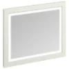 Burlington Framed 90 Mirror With LED Illumination - Sand -Duravit Bathroom Shop m9ms l