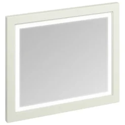Burlington Framed 90 Mirror With LED Illumination - Sand