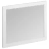 Burlington Framed 90 Mirror - Matt White -Duravit Bathroom Shop m9ow l