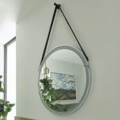 Heritage Amberley Chrome 800mm Illuminated Circular Mirror With Demister Pad -Duravit Bathroom Shop mamc590 d2