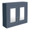 Chatsworth 690mm Blue 2-Door Mirror Cabinet
