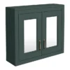 Chatsworth 690mm Green 2-Door Mirror Cabinet -Duravit Bathroom Shop mcabgrn n d1