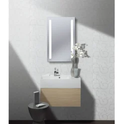 Crosswater - Elite 50 LED Back Lit Mirror With Demister Pad -Duravit Bathroom Shop me8040b d2