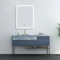 Toreno 600 X 800mm LED Bluetooth Mirror Incl. Shaver Socket + Anti-Fog -Duravit Bathroom Shop mir010n d3