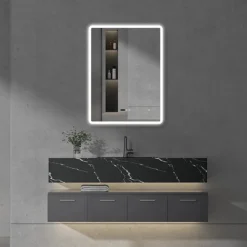 Toreno 600 X 800mm LED Bluetooth Mirror Incl. Shaver Socket + Anti-Fog -Duravit Bathroom Shop mir010n d4