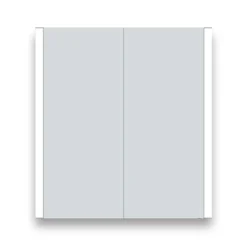 Toreno 700x650mm LED Illuminated 2-Door Bluetooth Mirror Cabinet With Motion Sensor, Shaving Socket & Anti-Fog -Duravit Bathroom Shop mir018 d1n