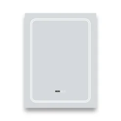 Toreno 500x700mm LED Illuminated Mirror Inc. Anti-Fog, Digital Clock & Touch Sensor 10 Toreno 500x700mm LED Illuminated Mirror Inc. Anti-Fog, Digital Clock & Touch Sensor -Duravit Bathroom Shop mir020 d1n