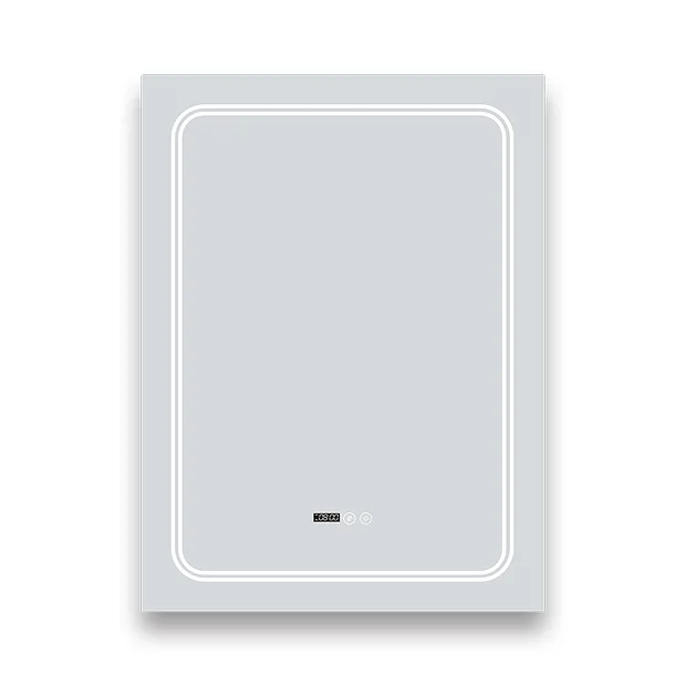 Toreno 500x700mm LED Illuminated Mirror Inc. Anti-Fog, Digital Clock & Touch Sensor 5 Toreno 500x700mm LED Illuminated Mirror Inc. Anti-Fog, Digital Clock & Touch Sensor - Image 3