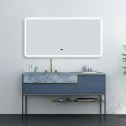 Toreno 1200 X 600mm Bluetooth LED Illuminated Mirror Inc. Anti-Fog, Shaver Socket & Touch Sensor -Duravit Bathroom Shop mir024 d3