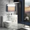 Toreno 800x600mm LED Illuminated Mirror Incl. Anti-Fog, Digital Clock & Touch Sensor 1 Toreno 800x600mm LED Illuminated Mirror Incl. Anti-Fog, Digital Clock & Touch Sensor -Duravit Bathroom Shop mir042 d3