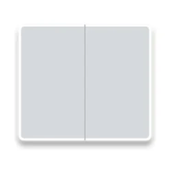 Toreno 700 X 800mm LED Illuminated 2-Door Mirror Cabinet With Motion Sensor, Shaving Socket & Anti-Fog -Duravit Bathroom Shop mir402 d1