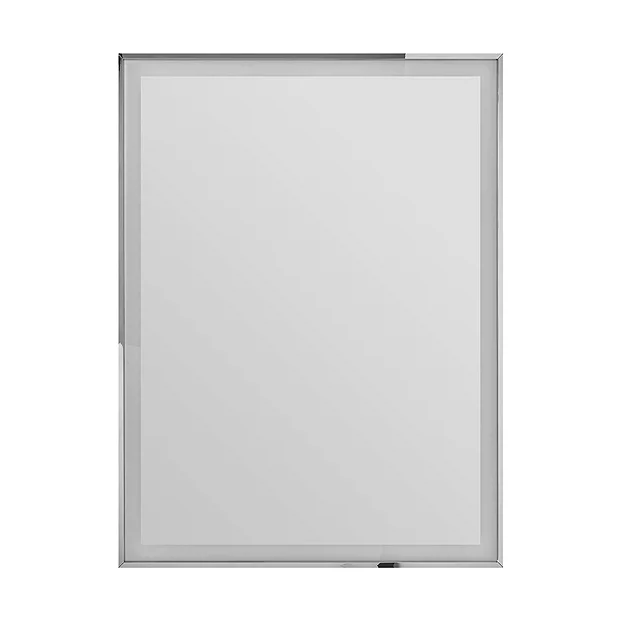 Heritage Kingston Chrome 600 X 800mm Illuminated Rectangle Mirror With Demister Pad 3 Heritage Kingston Chrome 600 X 800mm Illuminated Rectangle Mirror With Demister Pad
