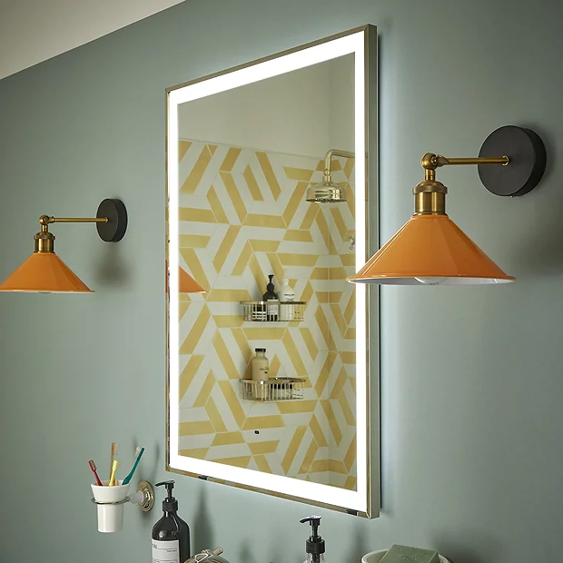 Heritage Kingston Chrome 600 X 800mm Illuminated Rectangle Mirror With Demister Pad 4 Heritage Kingston Chrome 600 X 800mm Illuminated Rectangle Mirror With Demister Pad - Image 2