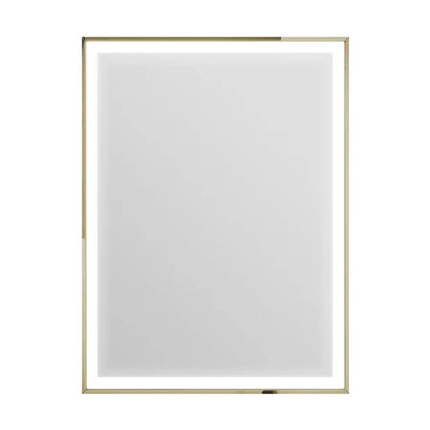 Heritage Kingston Vintage Gold 600 X 800mm Illuminated Rectangle Mirror With Demister Pad 4 Heritage Kingston Vintage Gold 600 X 800mm Illuminated Rectangle Mirror With Demister Pad - Image 2