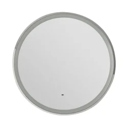 Heritage Newick Chrome 800mm Illuminated Circular Mirror With Demister Pad
