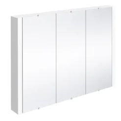 Toreno 3-Door Mirror Cabinet (Minimalist White - 900mm Wide) -Duravit Bathroom Shop modena3doormirrorcabinetminimalistwhite900mmwidel