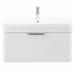 Monza 800 Wall Mounted Vanity Unit Incl. Side Cabinet (Gloss White With Chrome Handles) -Duravit Bathroom Shop monza800wallmountedvanitypackd2