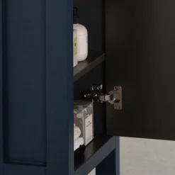 Montrose 400mm Indigo Blue Cloakroom Vanity Unit With Chrome Handle -Duravit Bathroom Shop mt4vmibb d2