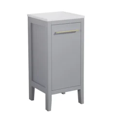Montrose Dove Grey Laundry Unit With Brushed Brass Handle -Duravit Bathroom Shop mtladgbb l