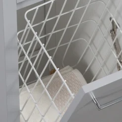 Montrose Dove Grey Laundry Unit With Chrome Handle -Duravit Bathroom Shop mtlamgcp d1