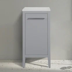 Montrose Dove Grey Laundry Unit With Chrome Handle