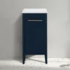 Montrose Indigo Blue Laundry Unit With Brushed Brass Handle 2 Montrose Indigo Blue Laundry Unit With Brushed Brass Handle -Duravit Bathroom Shop mtlamibb d3