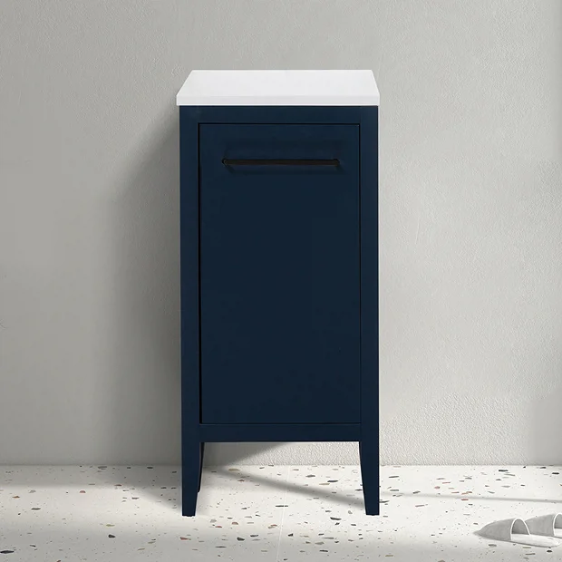 Montrose Indigo Blue Laundry Unit With Matt Black Handle 3 Montrose Indigo Blue Laundry Unit With Matt Black Handle