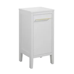 Montrose White Laundry Unit With Brushed Brass Handle -Duravit Bathroom Shop mtlamwbb l