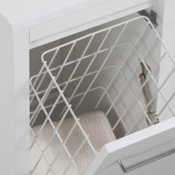 Montrose White Laundry Unit With Chrome Handle -Duravit Bathroom Shop mtlamwcp d1