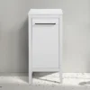 Montrose White Laundry Unit With Matt Black Handle 1 Montrose White Laundry Unit With Matt Black Handle -Duravit Bathroom Shop mtlamwmb d3