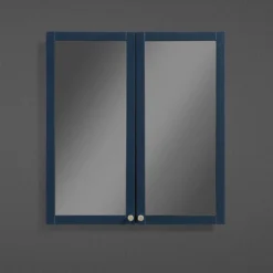 Montrose 600mm Indigo Blue Mirrored Cabinet With Brushed Brass Handles 7 Montrose 600mm Indigo Blue Mirrored Cabinet With Brushed Brass Handles -Duravit Bathroom Shop mtmrmibb d1