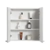 Montrose 600mm Dove Grey Mirrored Cabinet With Chrome Handles -Duravit Bathroom Shop mtmrmwcp d2