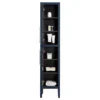 Montrose Indigo Blue Tall Storage Unit With Chrome Handles -Duravit Bathroom Shop mtumicp d2